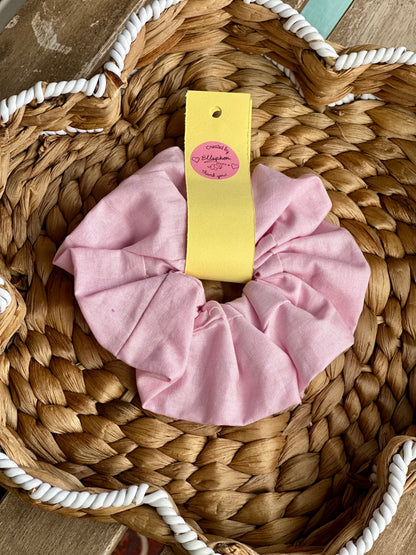 Pastel Pink Hair Scrunchie