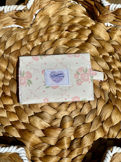 Pink Flora Card Case