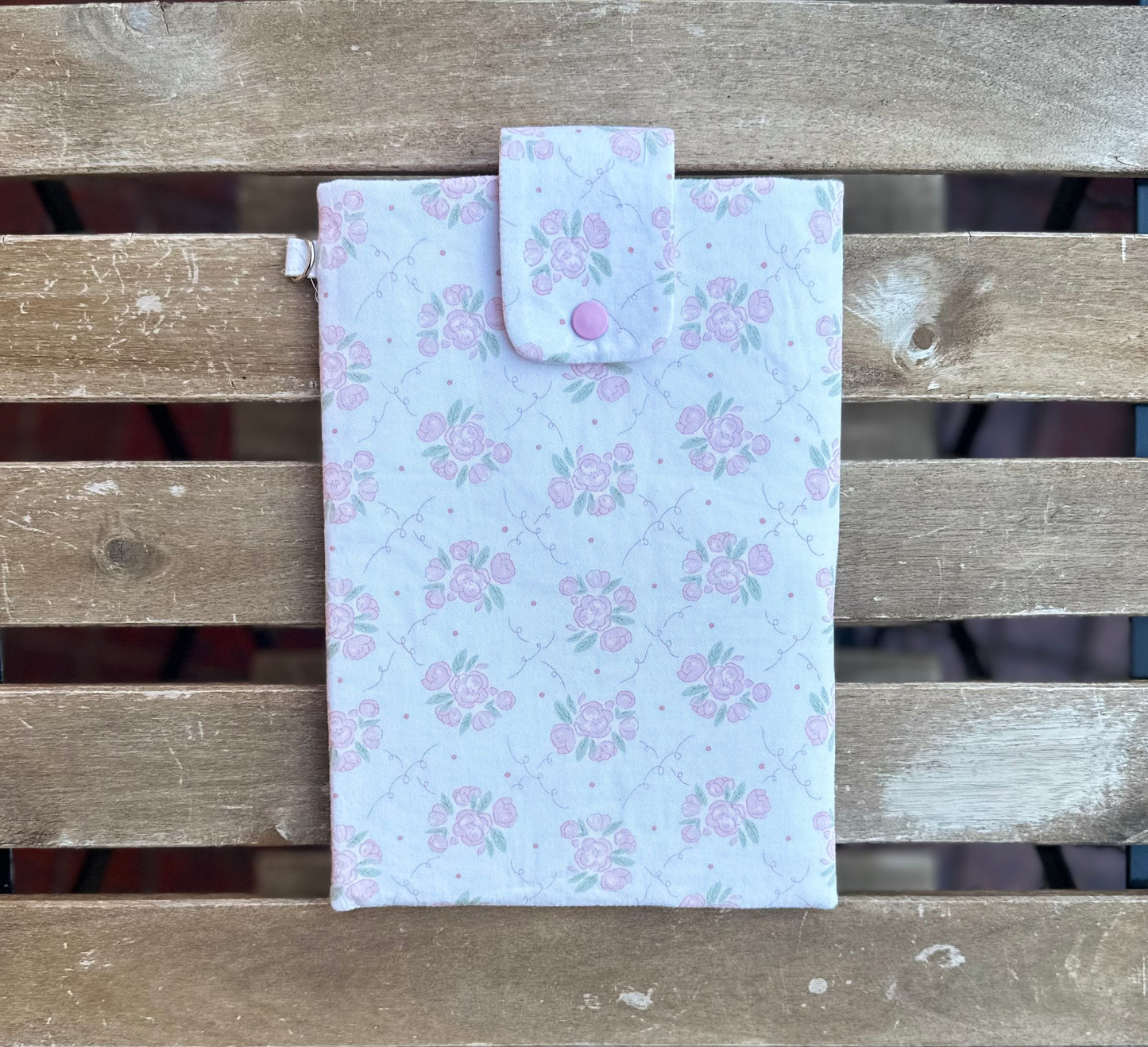 Pink Flora Book Sleeve/Case