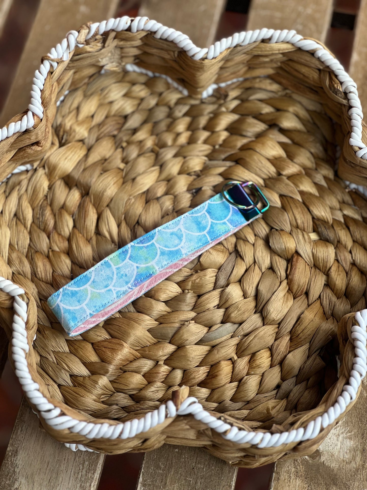 Blue Mermaid Wristlet