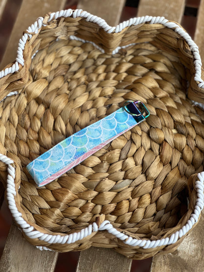 Blue Mermaid Wristlet