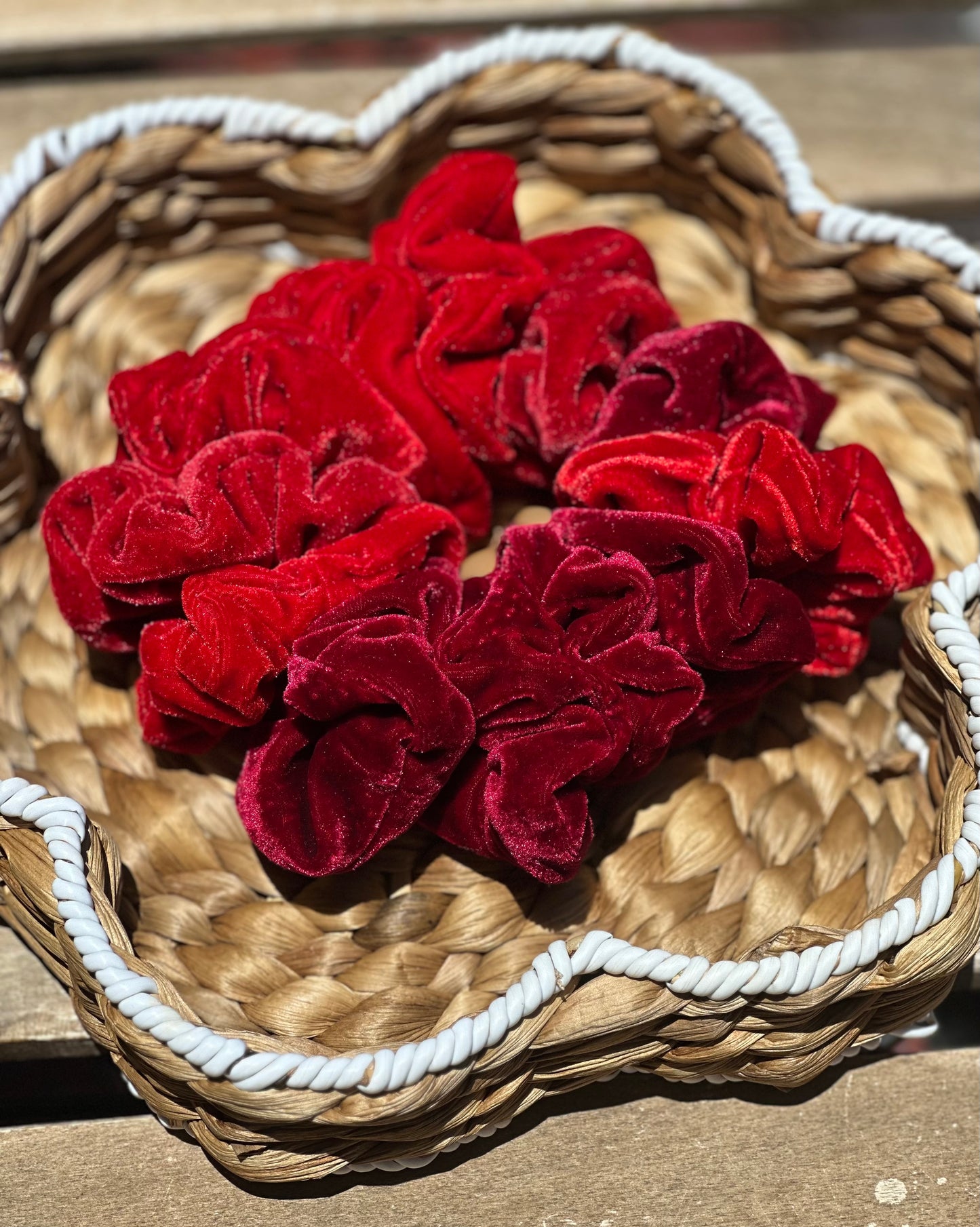 Red Velvet Party Mini Scrunchie
