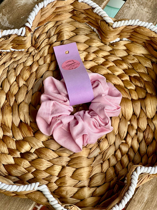 Pastel Pink Hair Scrunchie