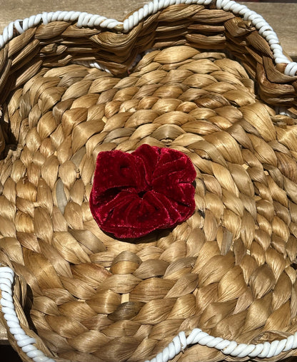 Red Velvet Party Mini Scrunchie