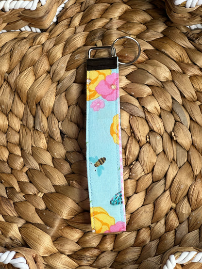 Floral Bee Wristlet