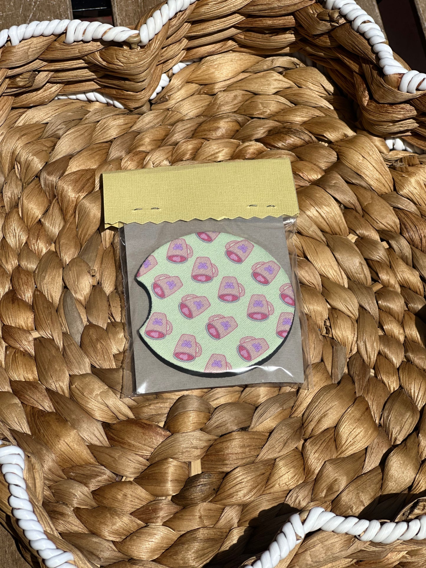 Mini Coffee Anyone Car Coasters (Pack of 2)